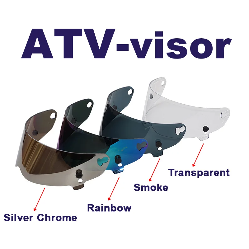 ATV motorcycle helmet shield full face racing motorbike helmet External lens Visor lens 4 colors