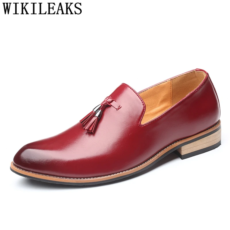 Formal Shoes Men Classic Leather Shoes Men Elegant Coiffeur Dress Shoes