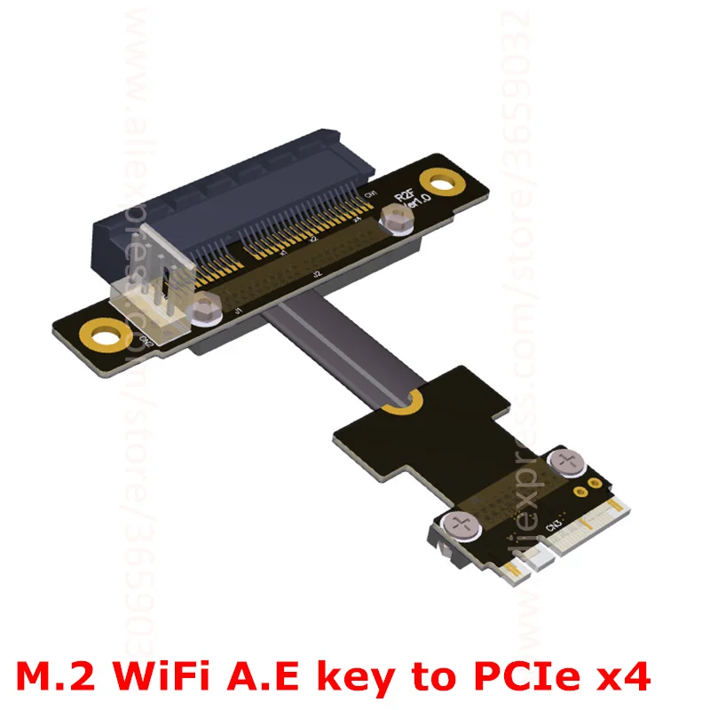 M.2 WiFi A.E ключ A + E для PCI e 4x x4 расширитель переходника ленточный адаптер Gen3.0 кабель AE