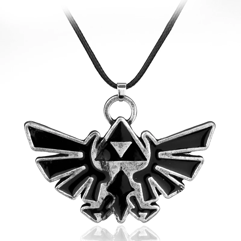 Легенда о Zelda мастер меч оболочка дыхание диких ожерелье маска Triforce ожерелье с подвеской в Знак дружбы Комбинированные Украшения - Окраска металла: silver