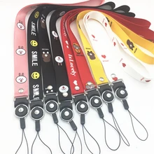 TJHSZKL, аниме, милый мультяшный ремешок на шею, ремешок для ключей, ID, карт, для спортзала, мобильного телефона, ремни, USB, держатель для бейджа, сделай сам, веревка