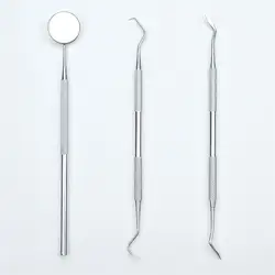 3 шт стоматологические лупы зеркало серповидный скалер зубочистка шпатель Dentista оборудования Уход за полостью рта набор для отбеливания