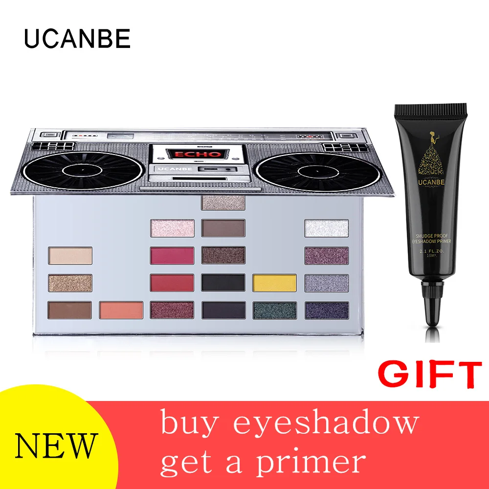 

UCANBE Cosmetics ECHO Boombox 20 Color Eyeshadow Palette Makeup Shimmer Matte Glitter Eye Shadow Waterproof