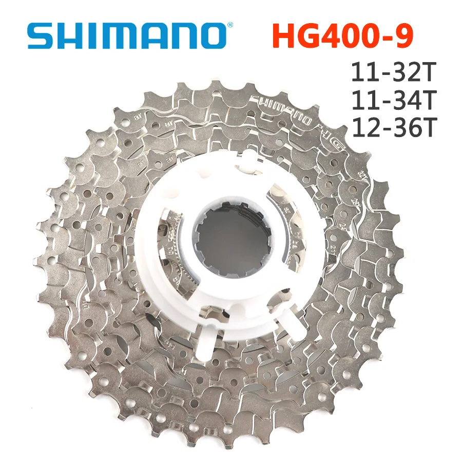 Shimano CS велосипедный HG400 9 скоростной горный велосипед кассета свободного хода 11-32T 11-34T 12-36T CS-HG400-9 MTB Горный 9 скоростной велосипед свободного хода