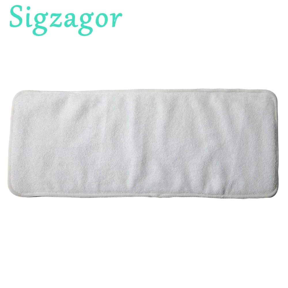 

[Sigzagor]1 Adult Diaper Insert Incontinence Disable Reusable Cloth Diaper Nappy Liner Big Large Microfiber, 4 Layers 20cmx49cm