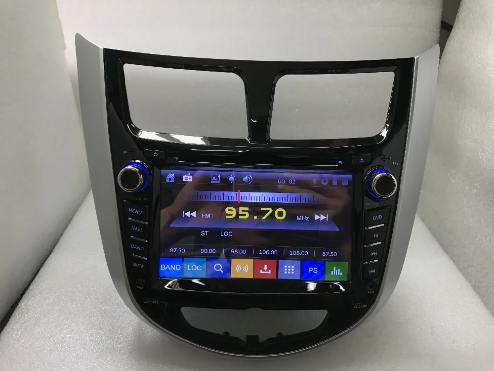 BYNCG русская меню 7 &quotавтомобильный DVD плеер для Hyundai Solaris accent Verna i25 с 2 din