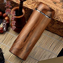 Rohöl holz Lila sand liner thermocup warm halten flaschen isolierung Tasse thermosflasche thermomug becher mächtigen becher