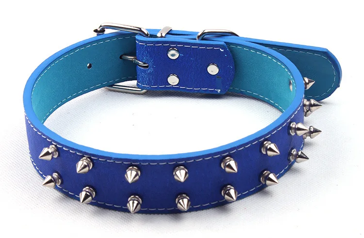 Ошейник для собак из ПУ кожи с заклепками и шипами|dog collar pu|leather dog collardog |