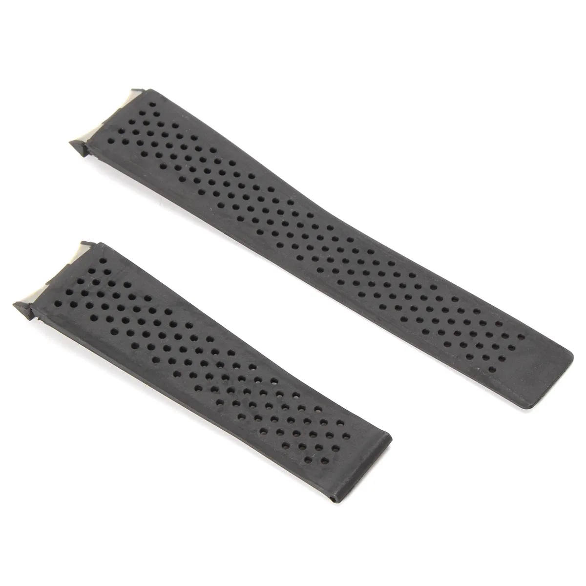 

Silicone Soft Rubber Watch Band Wristband 22mm Black Rubber Replacement Strap Band Without Buckle