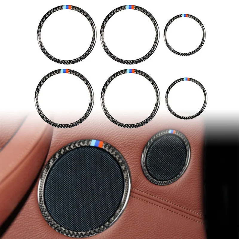 

Car Door Audio Speaker Round Ring Trim Parts Kit For BMW X5 E70 X6 E71 2008-2013