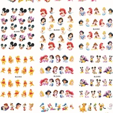 Дизайн ногтей Стикеры переноса воды Временные татуировки Watermark Наклейки c Книги по искусству Ун Белоснежка Принцесса ногтей наклейки