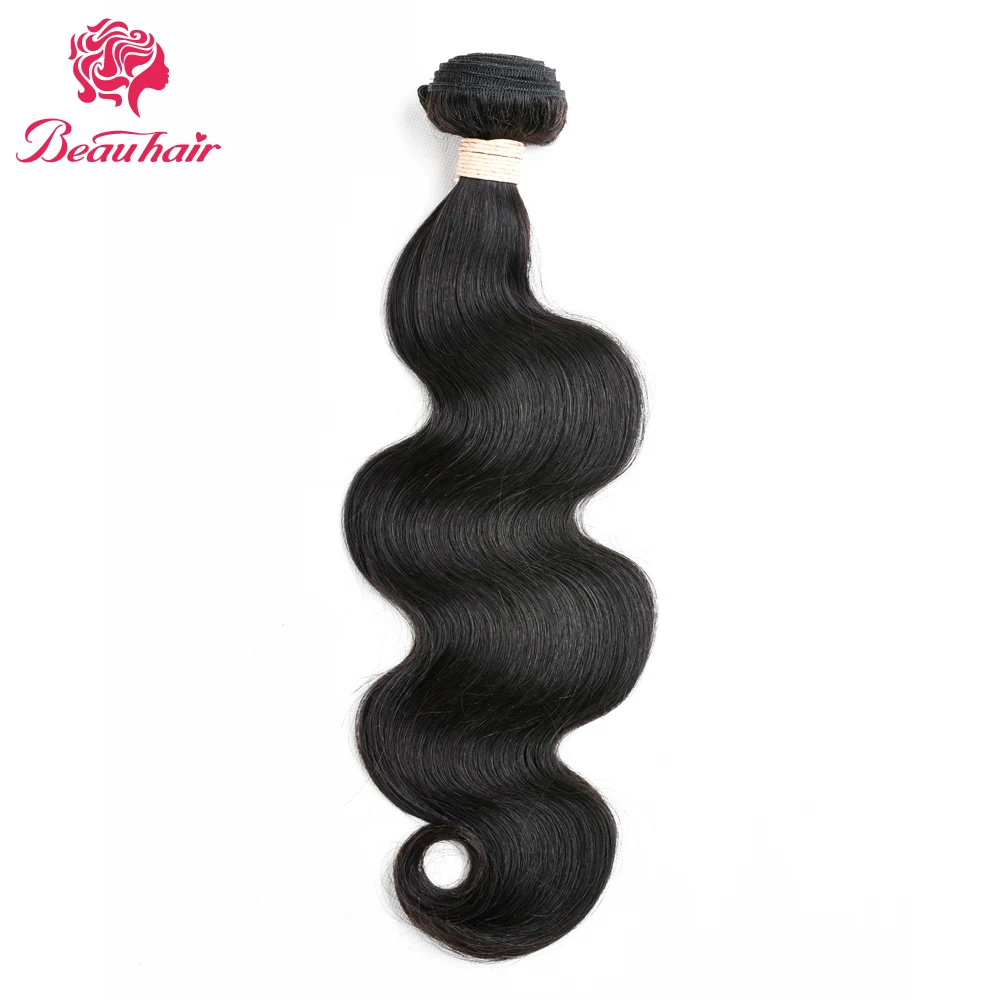 Beau hair1bundle 8-24 inchbrazilian объемная волна пучки волос remy волосы натуральный Цвет Пряди человеческих волос для наращивания для женщин