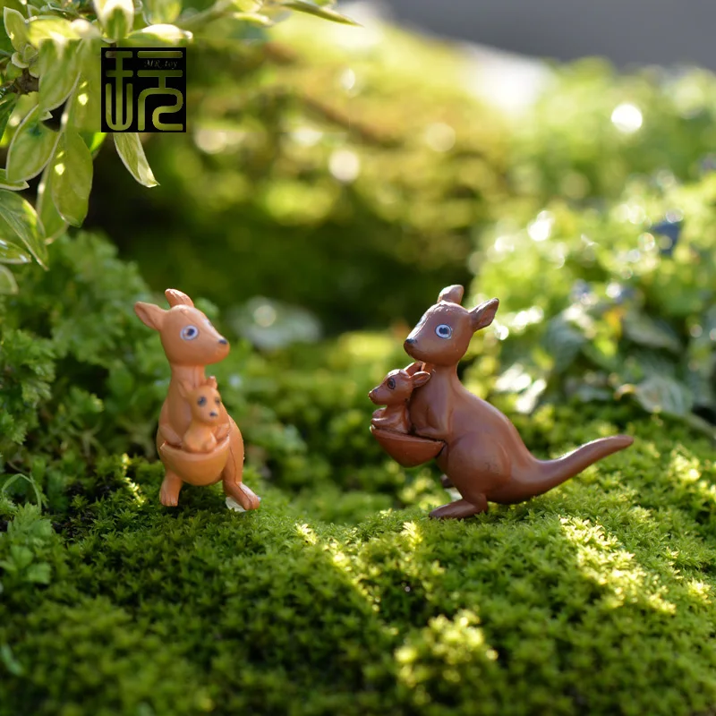 BAIUFOR миниатюрные Террариум животные Kawaii модель кенгуру Сделай Сам Фея садовый