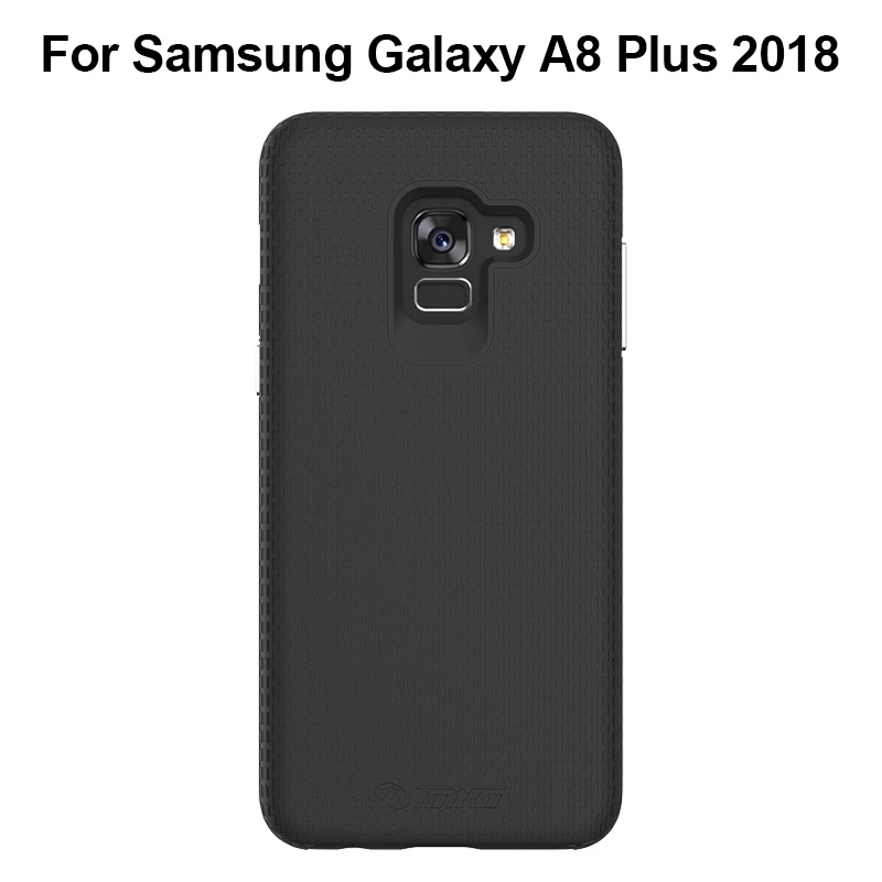 Чехол toyko X Guard с двойным слоем для samsung Galaxy A8 Plus, чехол 2 в 1, ударопрочный гибридный защитный корпус для телефона из поликарбоната и ТПУ - Цвет: Черный