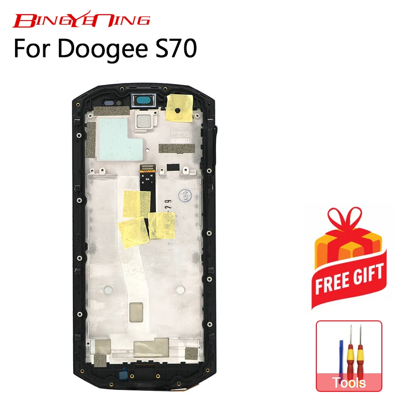 

BingYeNing New Original For Doogee S70/S70lite Touch Screen + LCD Display+Frame Assembly Replacement