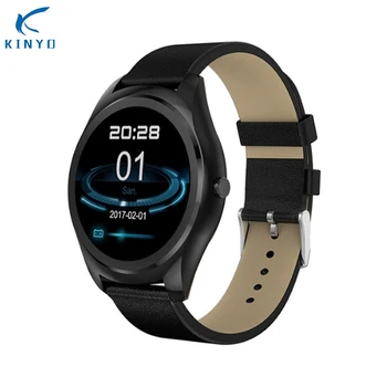 

KINYO new arrival bluetooth male smart watch call remind ip67 Waterproof Watch smart call wifi message reminder for business men