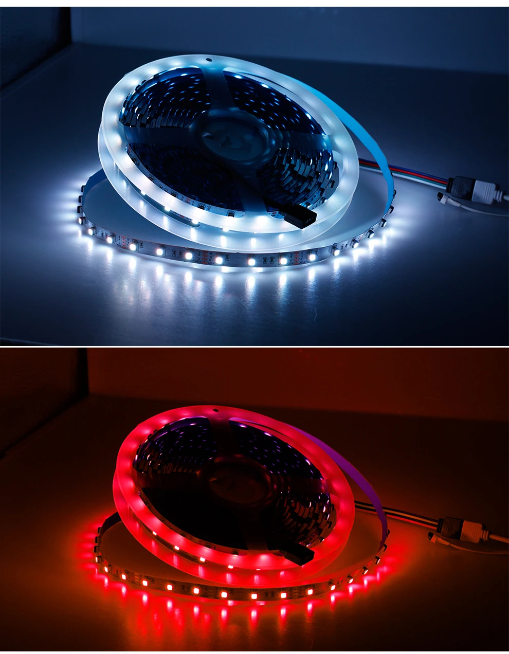 Новое поступление RGB светодиодная лента SMD 3535 RGB сменный светодиодный светильник 12 В постоянного тока гибкая светодиодная лента лампа домашний декоративный светильник 5 м/рулон