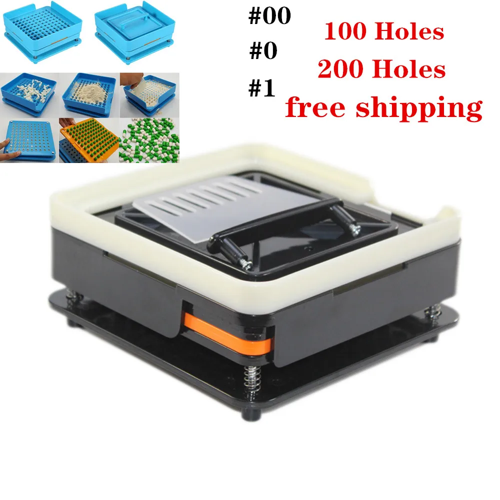 

New ABS black Capsule plate #00 #0 #200/100hole capsule filler capsule shell Professional Manual Machine Flate /6