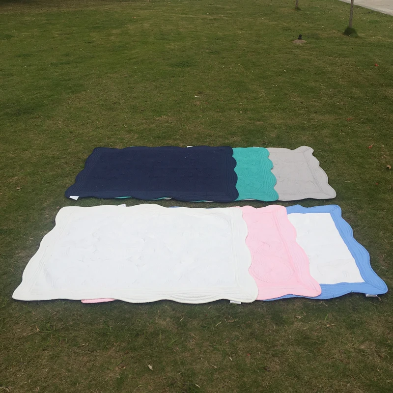 Оптовая продажа однотонных детских одеял из флиса для пеленания, DOM103538
