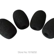100 шт./лот Замена черная пена поп-фильтр для микрофона пены для гарнитуры наушники микрофон на лобовое стекло гарнитура