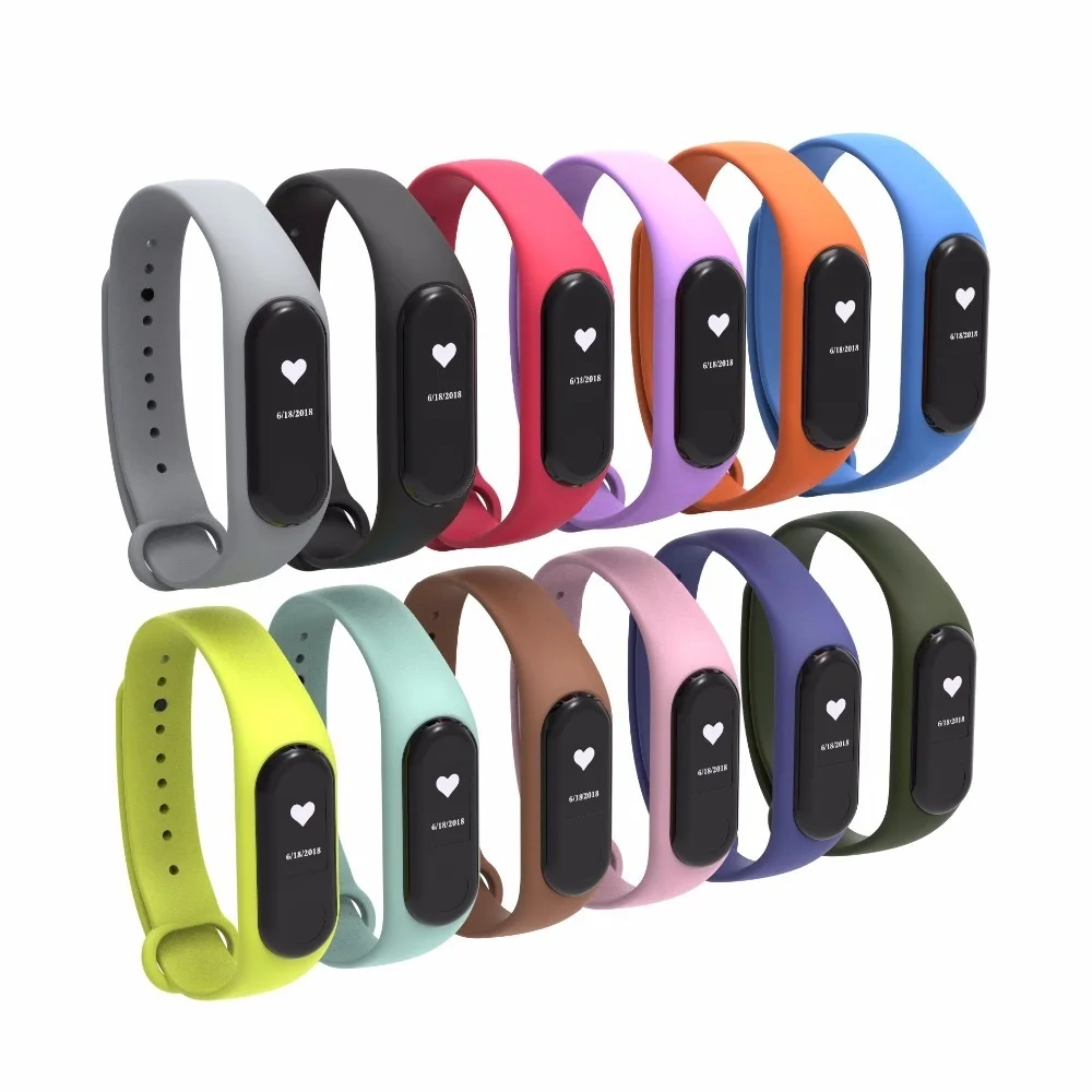 Спортивный силиконовый ремешок Xiaomi Mi 3 для часов xiaomi mi Band Аксессуары браслета band