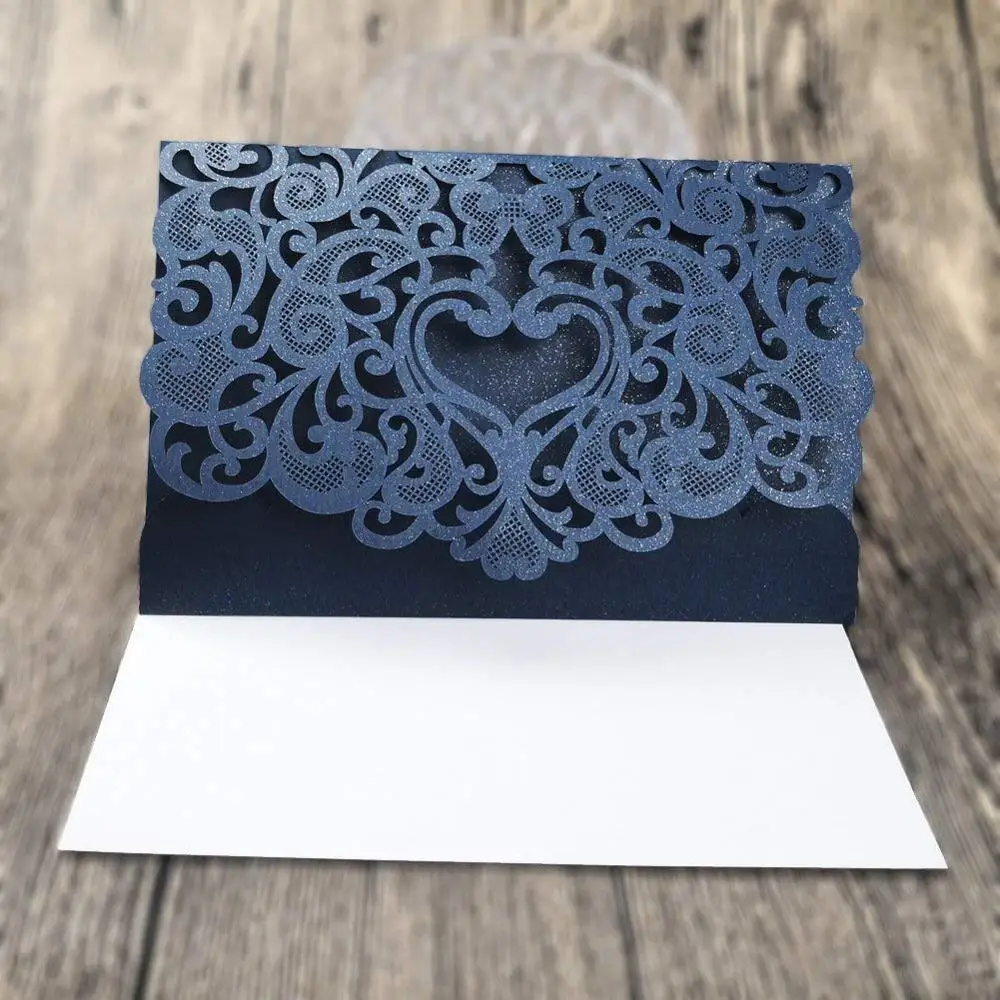  5 Sets Laser Cut Wedding Invitations with Envelopes and Inside Cards for WeddingBirthday PartiesBab - 33059564937