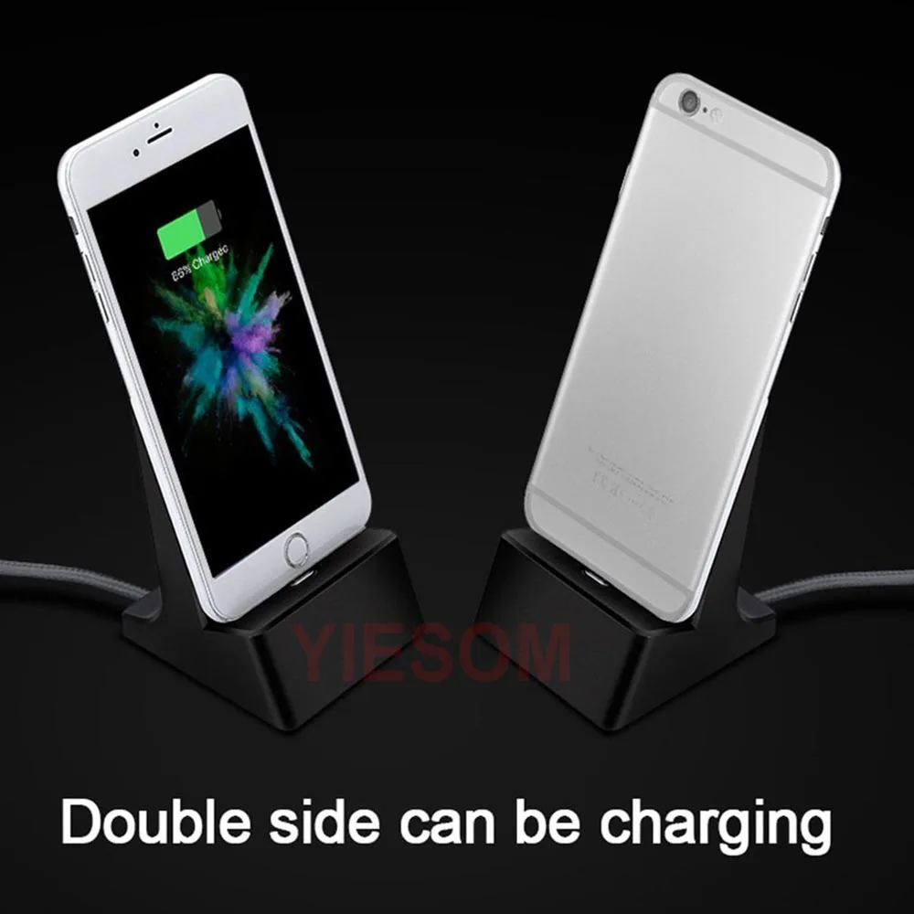 3 IN 1 Magnet Sync Dock Station Magnetic Charger USB Cable Charging Stand For iPhone X 8 7 6S 5   Micro USB  Type C Desktop (3)