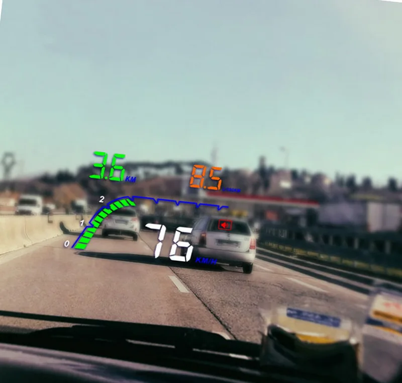 HUD вождения компьютер OBD 2 мульти-Цвет T100 автомобиля Универсальный 4 дюймов цифровой HD головой вверх Дисплей Скорость светодиодный сигнал тревоги