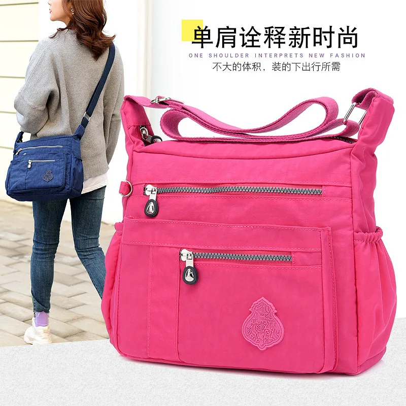 

2019 Baby Care Diaper Bag Leisure Travel Single Shoulder Bag Ladies Slant Organizer Nylon Maternity Changing Bag To The Hospital