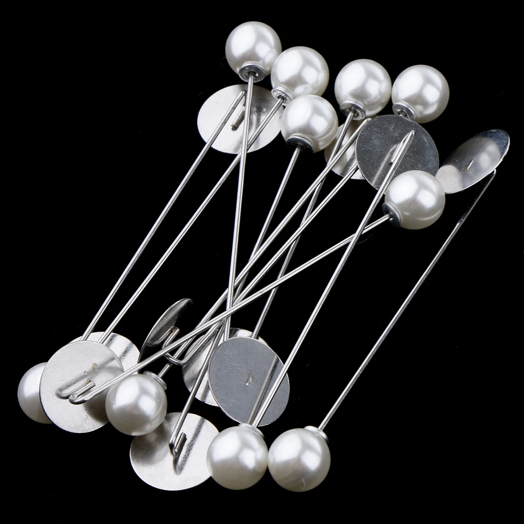8pcs silver Lapel Pin Stick Pin Clutch 4x65mm With 5mm Pad