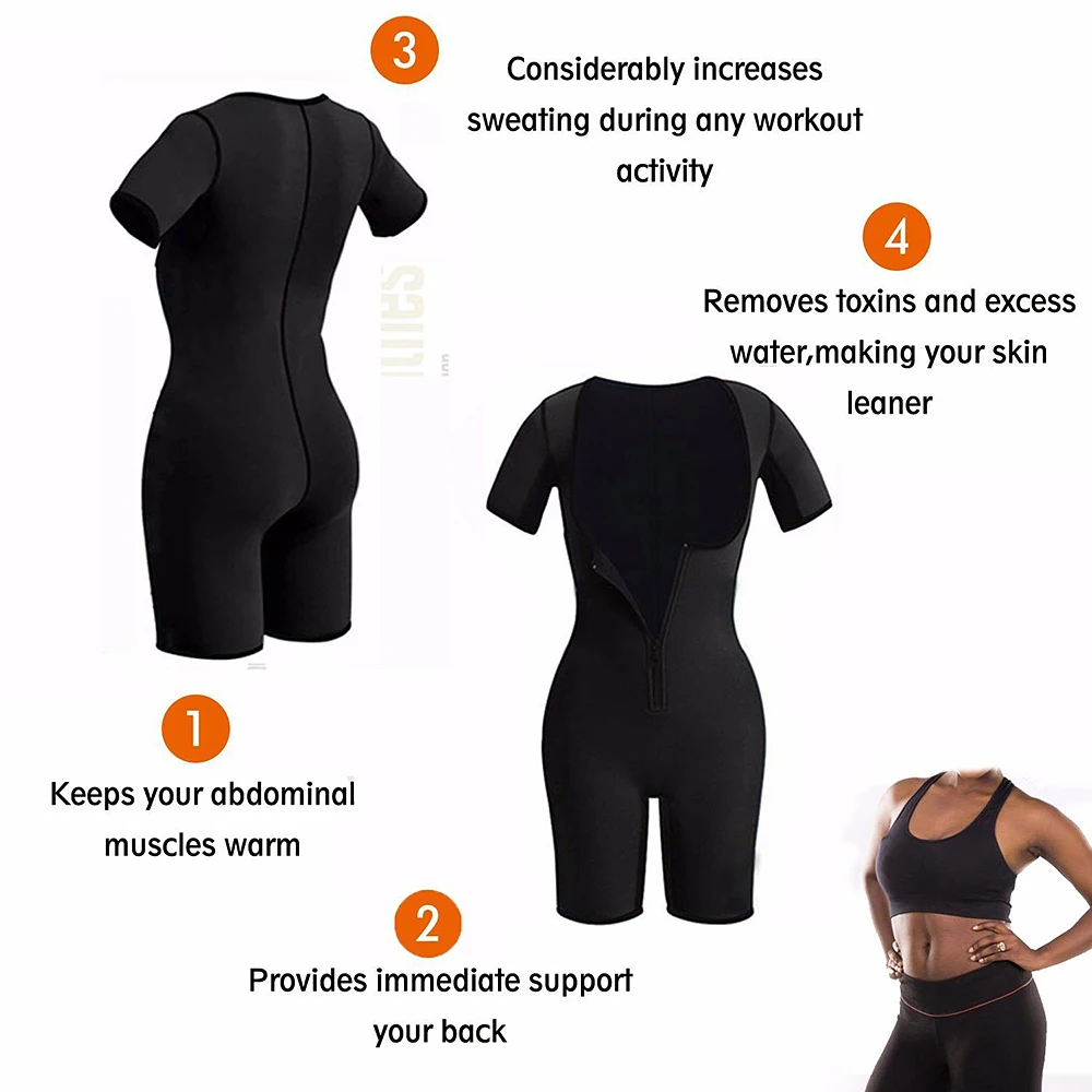 HEXIN Neo пот для похудения неопреновый костюм с рукавами корректоры тела для похудения сауна тренировки Fajas Корректирующее белье с триммером