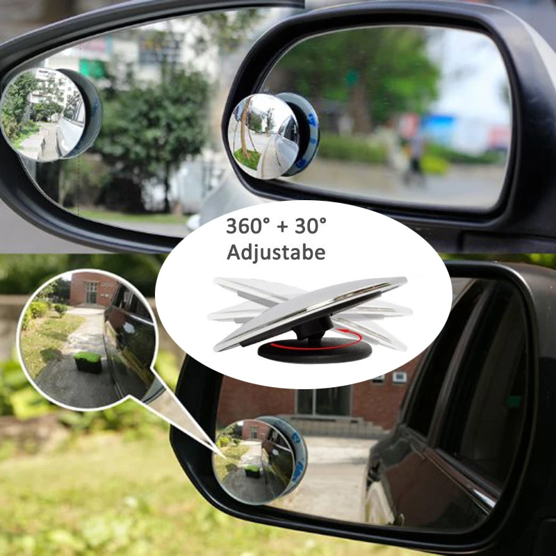 2 шт. зеркало заднего вида для салона автомобиля с поворотом на 360 градусов, Автомобильное Зеркало для слепых зон, автомобильные безопасные зеркала