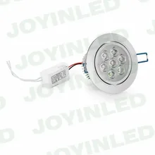 6 шт./лот 3 Вт 5 Вт 7*1 Вт Epistar светодиодный потолочный светильник утопленный свет пятна AC85V~ 265V для домашнего освещения