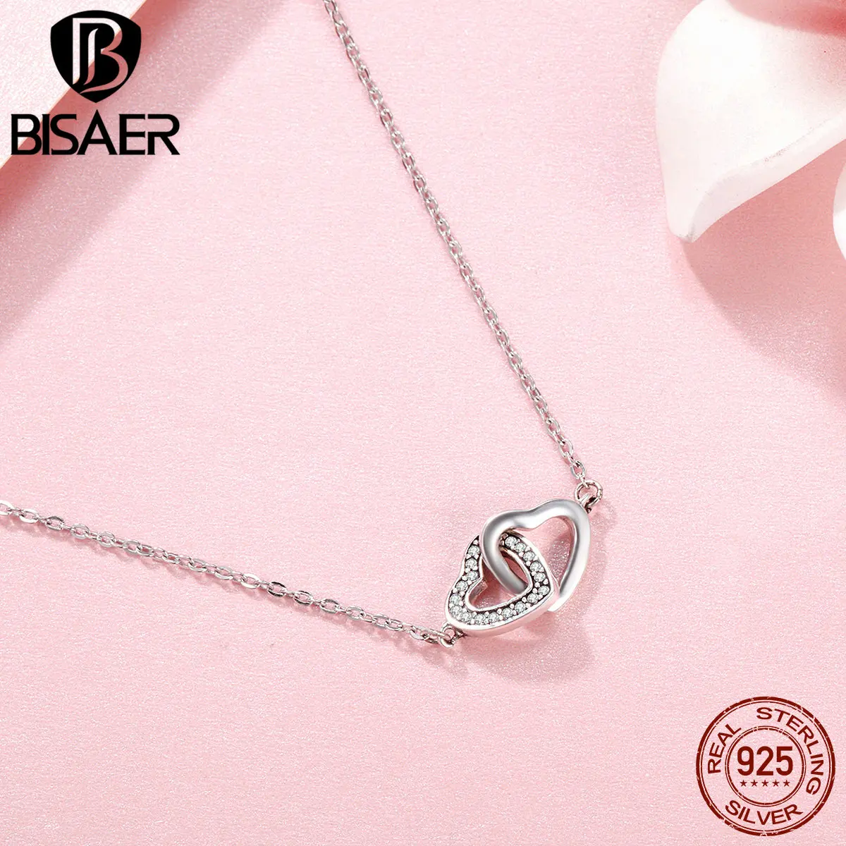 Подвеска в виде сердца Bijoux GXN181 100% 925 пробы|chain pendant|necklace womenpendant necklace |