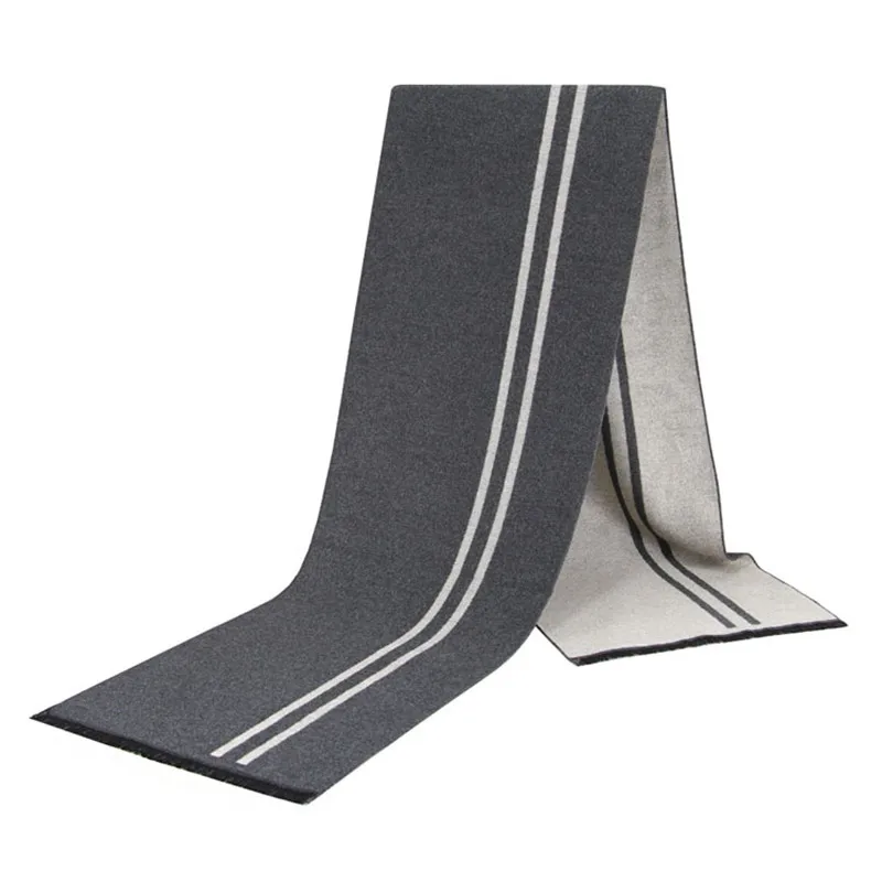 

Winter scarf Woman men striped cotton scarves male brand shawl Warm cashmere bufandas Striped Wool scarf with tassels