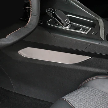 

Fit for Peugeot 3008/GT 5008/GT 2018 2019 2020 Car Accessories Stainless Steel Car Gear Shift Panel Sticker Cover Trim 2pcs