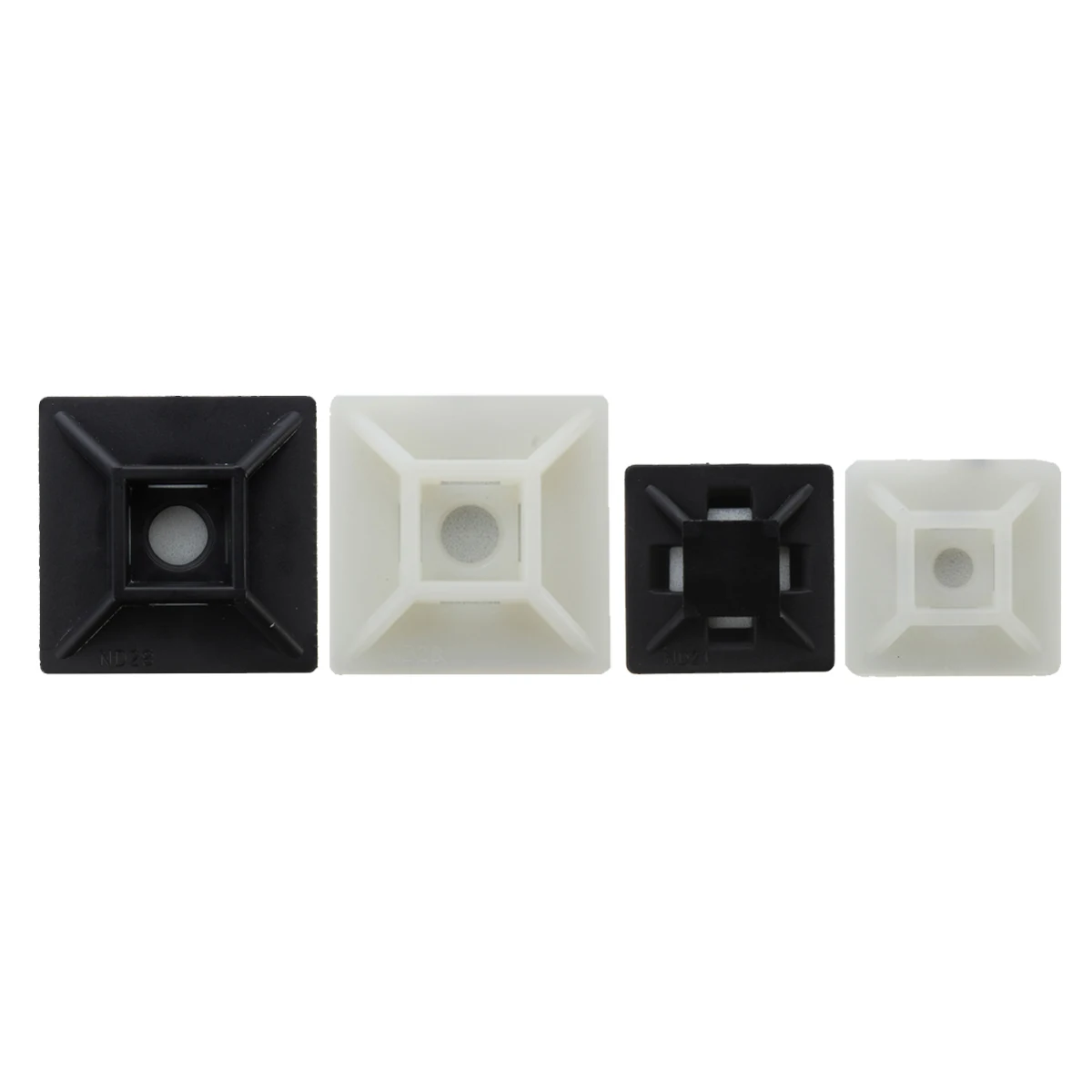 

100pcs Self Adhesive Cable Zip TiE-mount Base Holder Clip Bracket Square