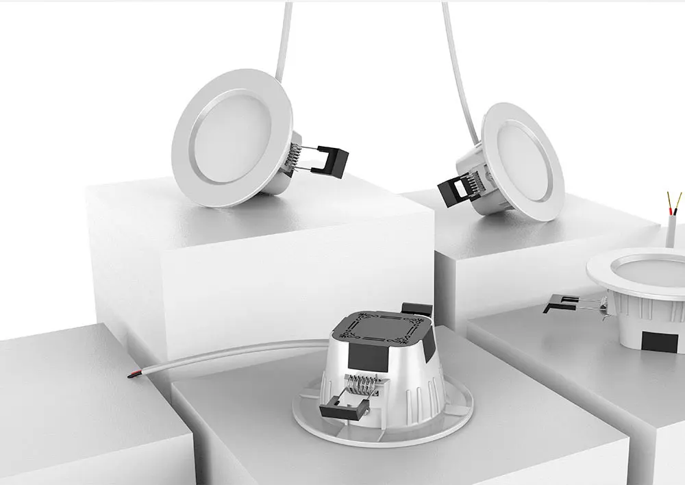 2/3/5 шт. умный светодиодный Bluetooth вниз светильник цветная(RGB) Светодиодная лампа светильник Дистанционное управление: пульт дистанционного управления, музыка, изменение цвета белый и теплый белый умный изменить светильник
