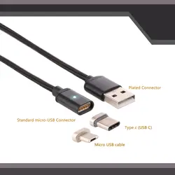 Магнит данных кабель Micro Зарядка через usb кабель для телефонов Android Тип C быстрой зарядки кабель для Xiaomi huawei samsung S9 Norte8