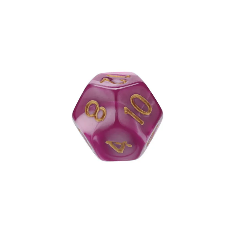 7Pcs Digital Dice Game Dungeons & Dragons Polyhedral D4-D20 Multi Sided Acrylic Dice For Young People Party Entertainment #2N22 (16)