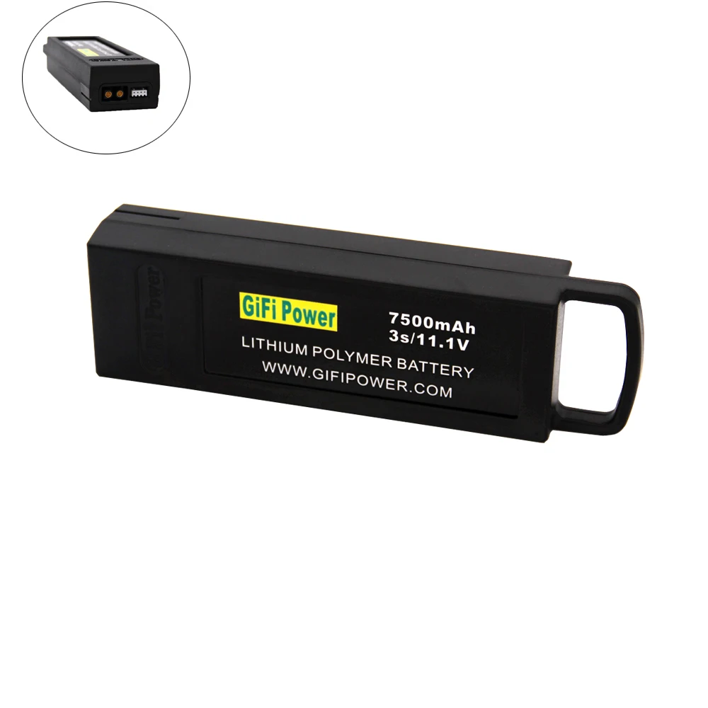 1 шт. 11 V 7500mAh 3S Flight lipo battery для Yuneec Q500 4K Typhoon RC Drone высокая емкость part|Детали и