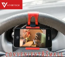 Universal Car Steering Wheel Mobile Phone Holder, Bracket for iPhone Xiaomi Samsung Huawei Meizu GPS Width of suitable 56mm-76mm