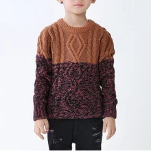 Г. Детские свитера высокого качества свитер с круглым вырезом для мальчиков осенне-зимний модный пуловер в консервативном стиле детская одежда XL230