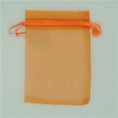 Мешок из органзы 13x18 см стенд для ювелирных украшений Чехлы свадебный Рождественский подарок мешочки для украшений и пакетов 100 шт./лот - Цвет: Orange