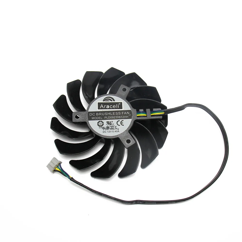 PLD10010B12HH DC12V 0.40A 4PIN для MSI GeForce RTX 2080 GAMING X TRIO RTX 2080Ti кулер для видеокарты вентиляторы PLD10010S