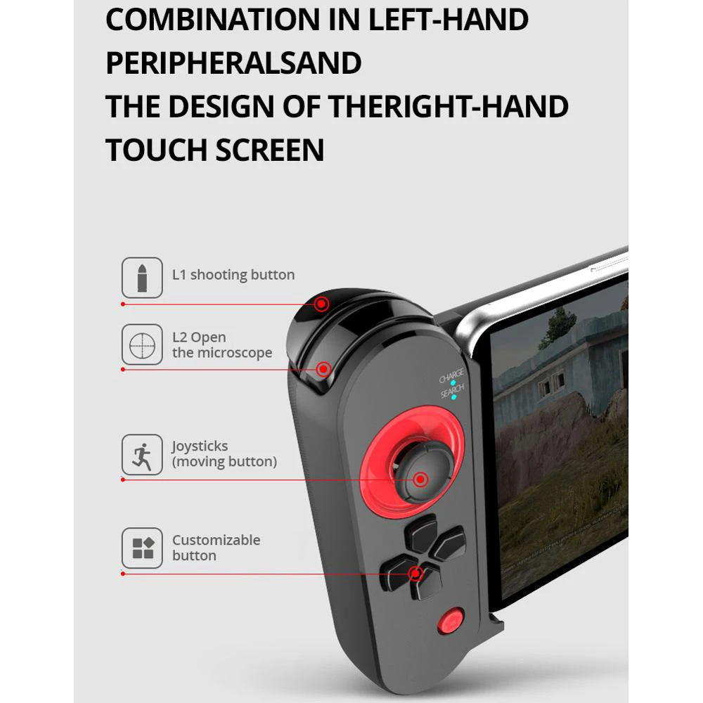 PG-9100 Wireless Bluetooth Game PUBG Controller Games Joystick Control Gamepad Gaming Phone For Android Smartphone/Tablet PC PG-9100 Wireless Bluetooth Game PUBG Controller Games Joystick Control Gamepad Gaming Phone For Android Smartphone/Tablet PC