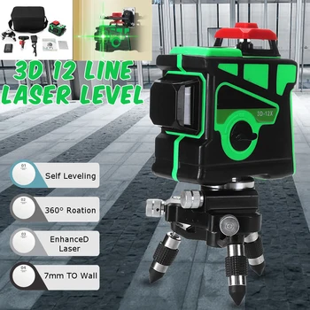 

110-240V 12 Line 3D Automatic Self-Leveling 360 Degree Infrared Laser Level