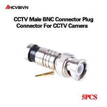 Горячая Распродажа, Новое поступление, 5 шт./лот разъем BNC к RG59 мужской comprassion коаксиальный разъем