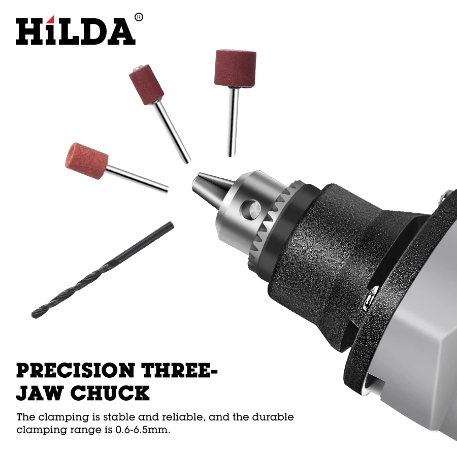  HILDA Mini Electric Drill With 6 Position Variable Speed Dremel 220V 400W Style Rotary Tools Mini G