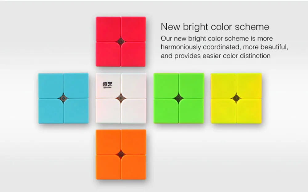 2X2X2 QiYi QiDi Magic Cube Professional Magic Cube Competition Speed Puzzle Cube Toys Gifts For Children Stickerless Cubo Magico